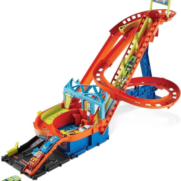 Pista Hot Wheels-Roller Coaster Rally