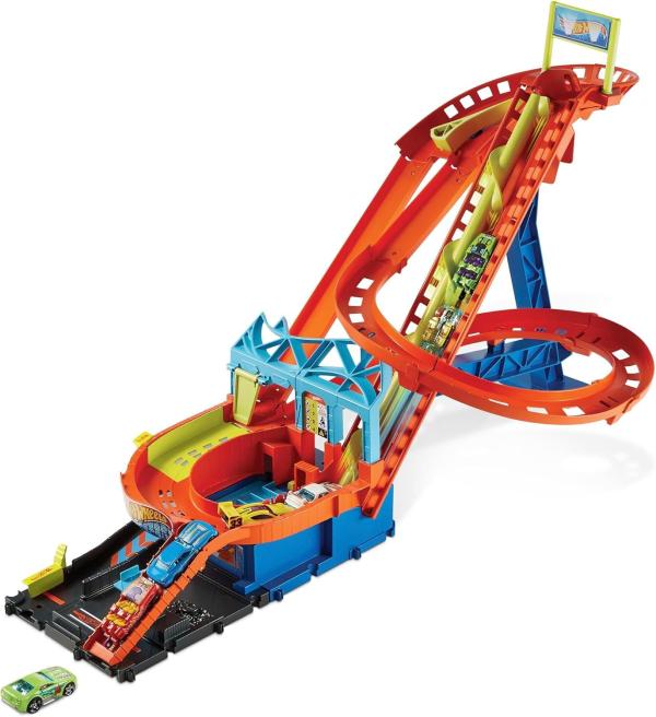 Pista Hot Wheels-Roller Coaster Rally