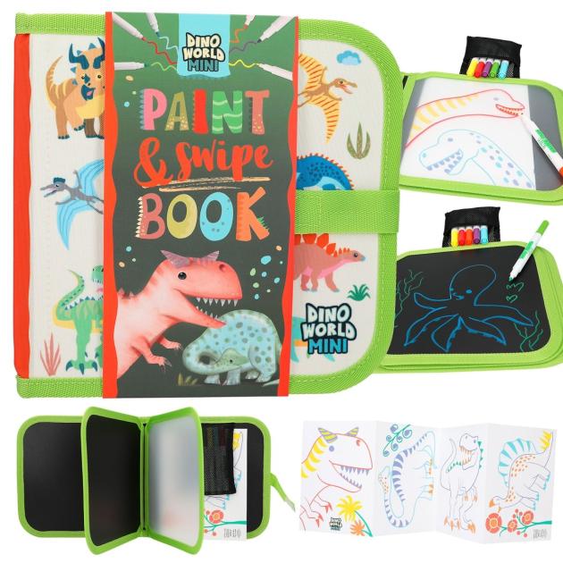 DINO WORLD-Libro Para Pintar y Borrar