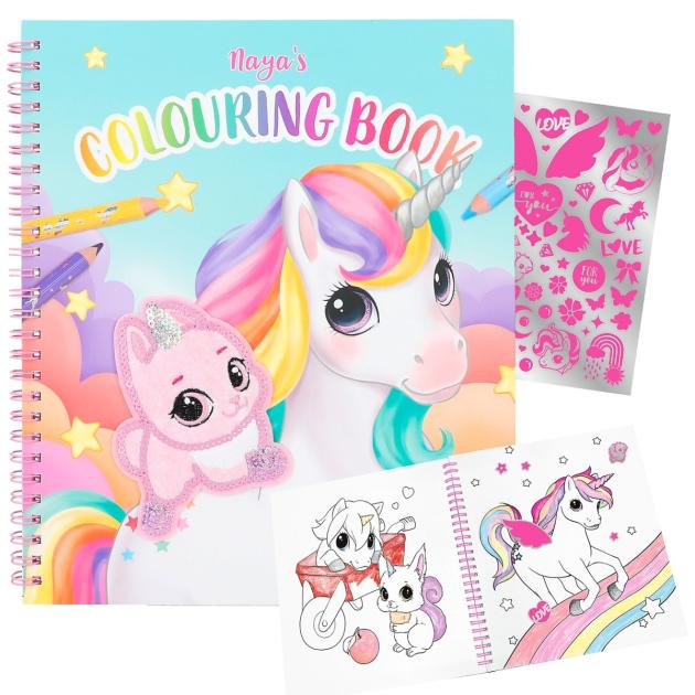 Ylvi libro de colorear con unicornio y lentejuelas