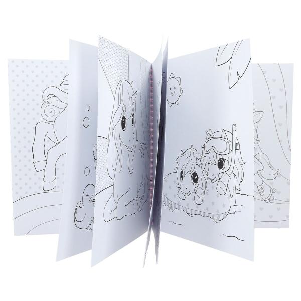 Ylvi libro de colorear con unicornio y lentejuelas - Imagen 4
