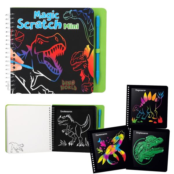 DINO WORLD- Mini Magic-Scratch Book