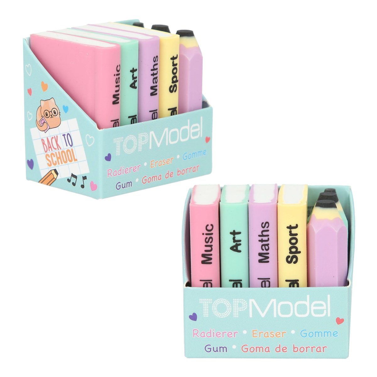 Mini Squishmallow Eraser Set - Cute Character Shaped Erasers For School, Notes & Fun