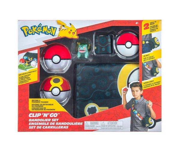 Pokemon: Clip N Go Bandolier Set - Bulbasaur