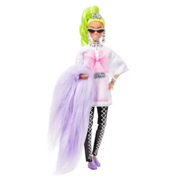 Muñeca Barbie Extra Cabello Verde Neón - Imagen 3