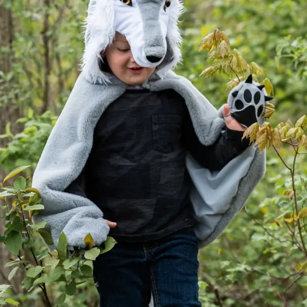 WOODLAND STORYBOOK WOLF CAPE/ 4-6Y