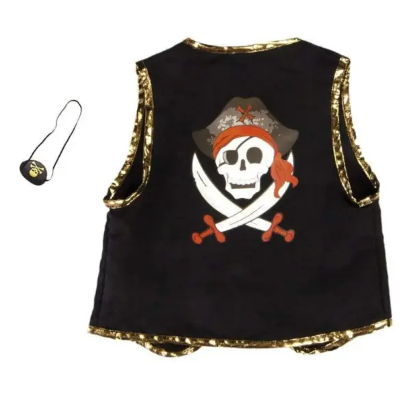 CHALECO PIRATA CON PARCHE EN EL OJO/ 4-7Y