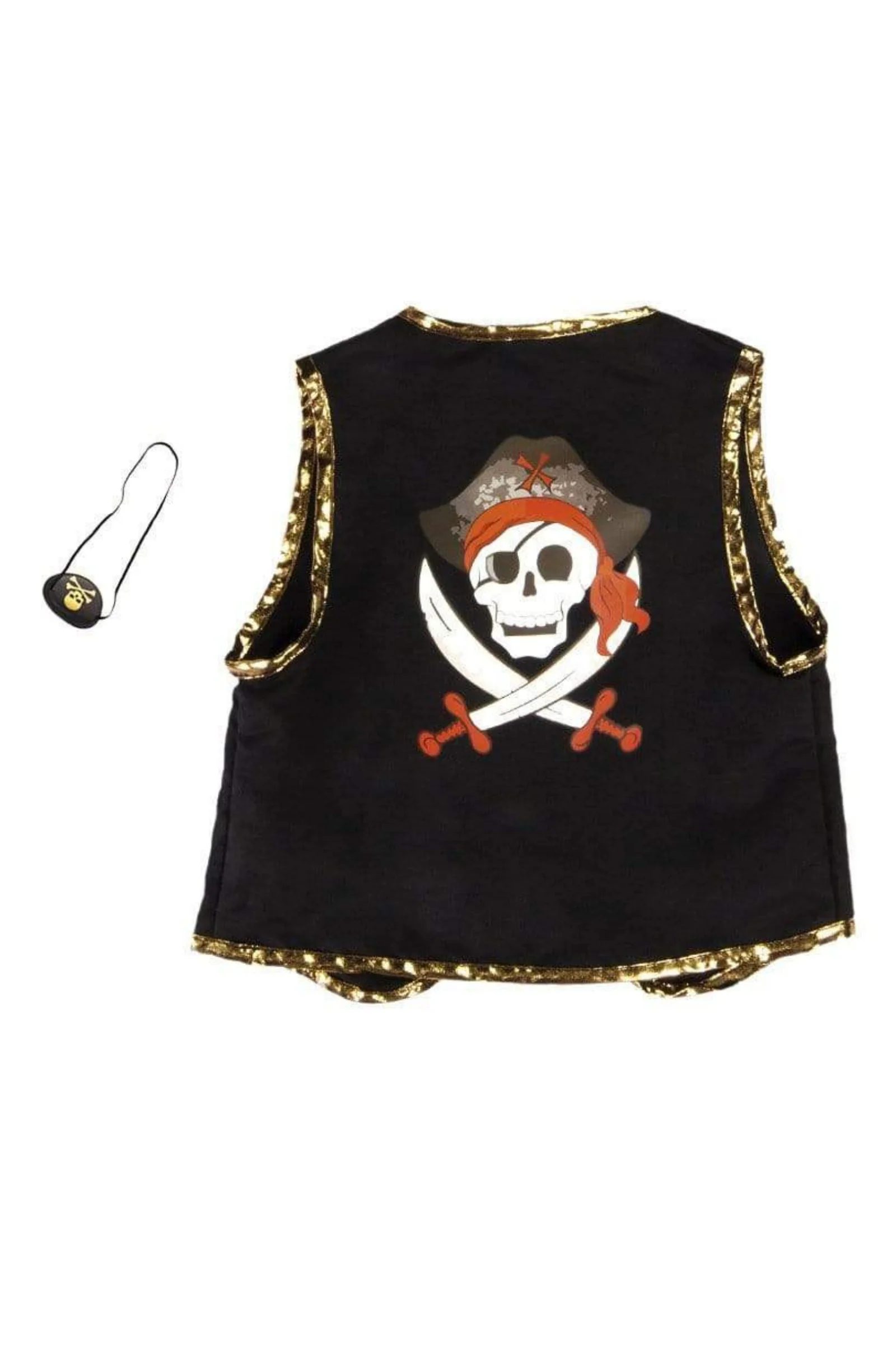 CHALECO PIRATA CON PARCHE EN EL OJO/ 4-7Y