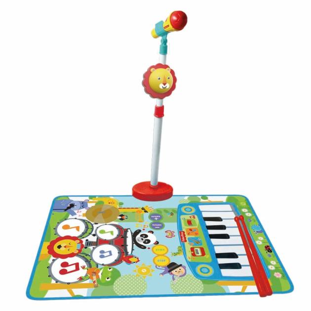 Tapete para Batería y Piano FISHER PRICE con Micrófono