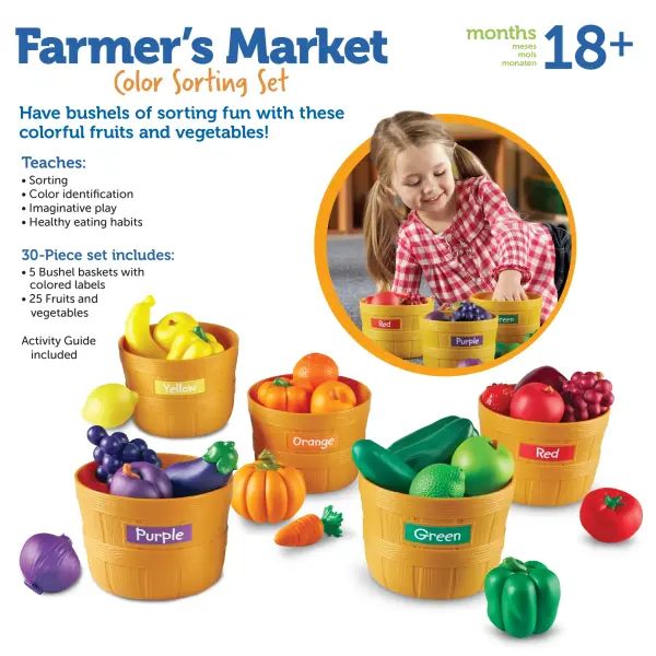 Learning resources-Farmer's Market Color Sorting Set - Imagen 2
