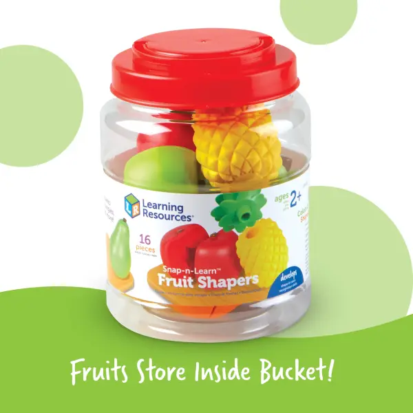 Learning resources-Snap-N-Learn™ Fruit Shapers - Imagen 3