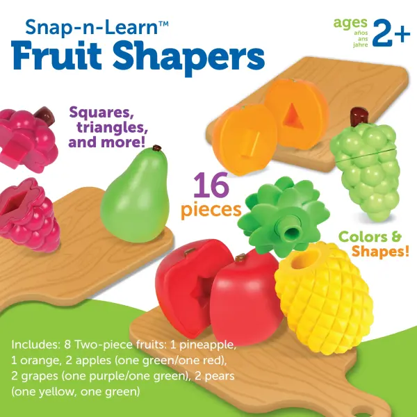 Learning resources-Snap-N-Learn™ Fruit Shapers - Imagen 5