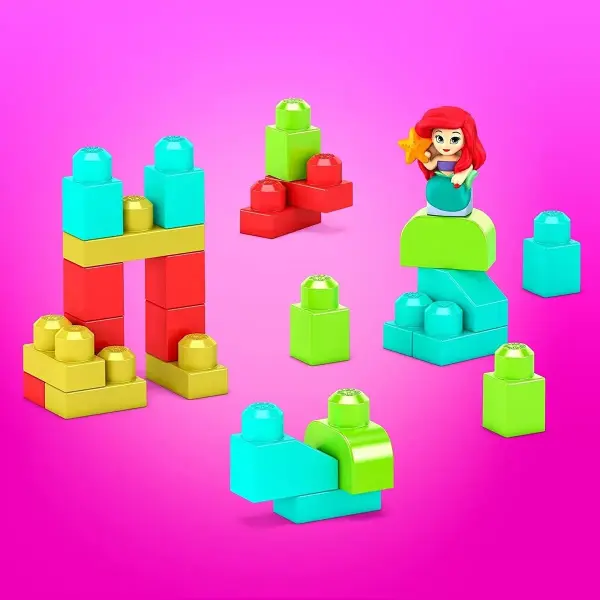 Fisher-price Megablocks Cubeta De Ariel Disney- Original - Imagen 3