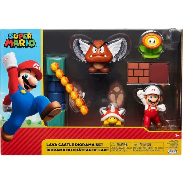 Super Mario-Lava Castle Diorama Set