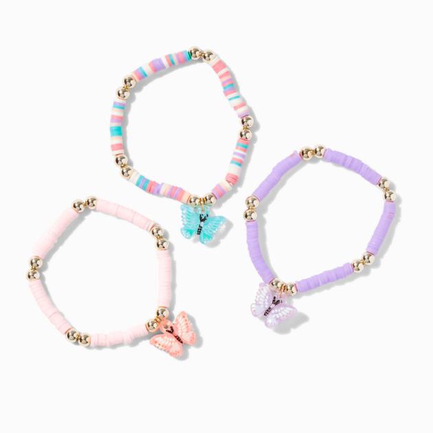 Claire's Pulsera-Butterfly 3 Pack