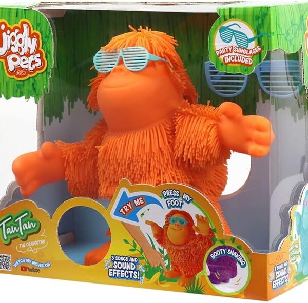 Jiggly Pets Orangután Naranja