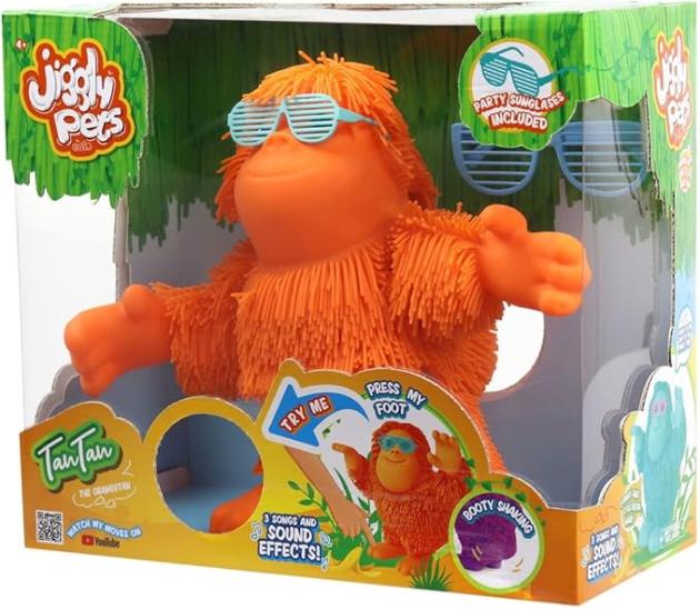 Jiggly Pets Orangután Naranja