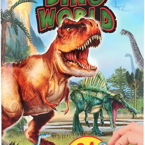 DINO WORLD - Pegatinas en Relieve