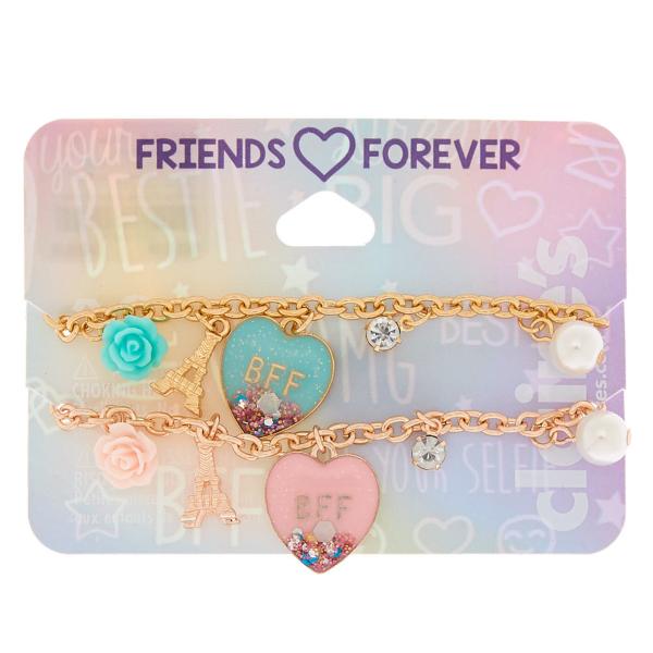 Claire's Pulsera-BFF- Paris Love-Pack 2 - Imagen 2