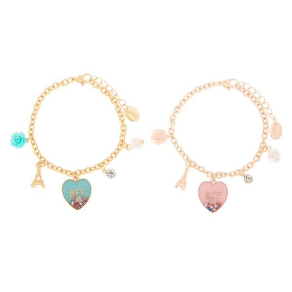 Claire's Pulsera-BFF- Paris Love-Pack 2