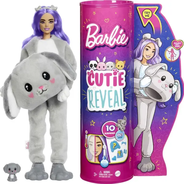 Barbie - Cutie revela- Mini mascota Peluche