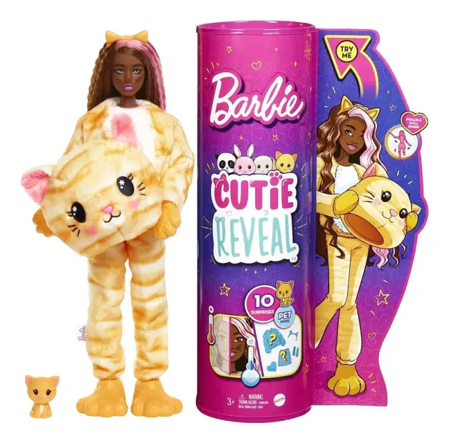 Barbie - Cutie revela- Mini mascota Kitty