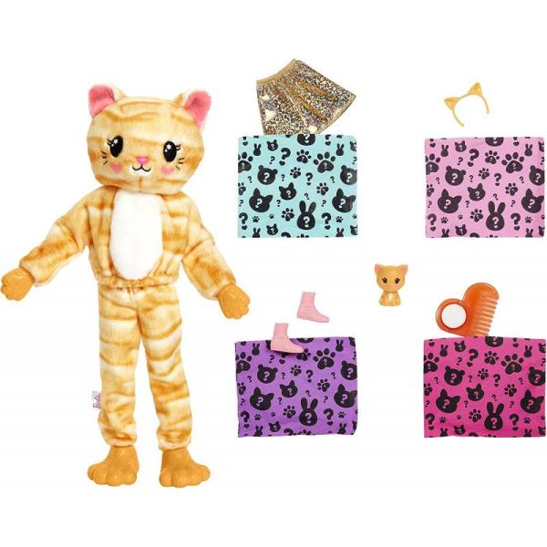 Barbie - Cutie revela- Mini mascota Kitty - Imagen 4