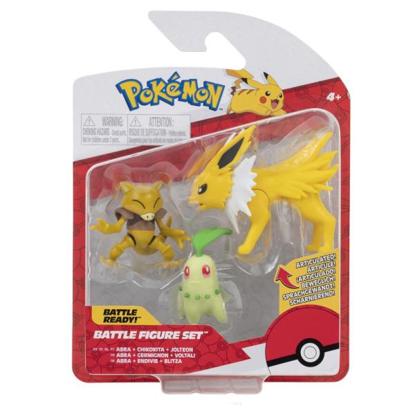 Pokemon-3 piezas-Chikorita-Germignon-Endivie