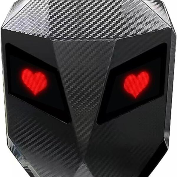 Bolso ojos Led Negro