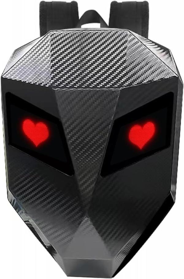 Bolso ojos Led Negro
