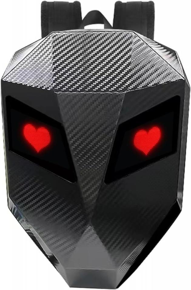 Bolso ojos Led Negro