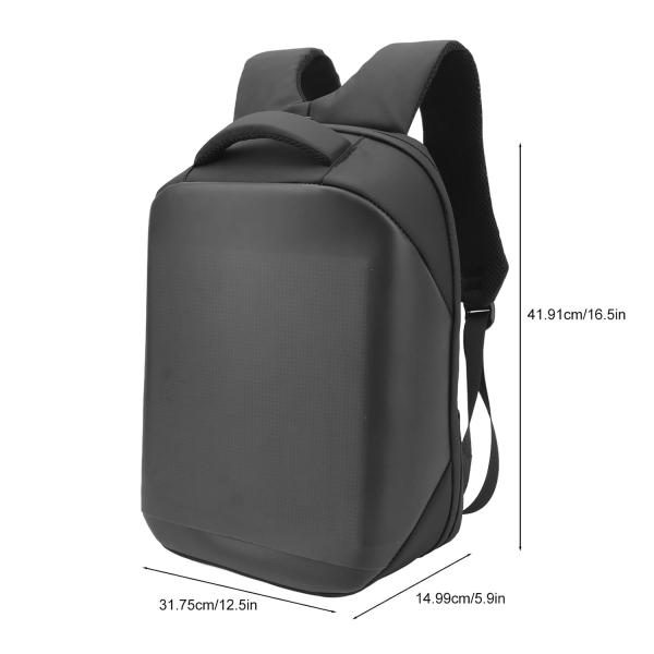 Bolso pantalla cuadrada Led Negro - Imagen 4