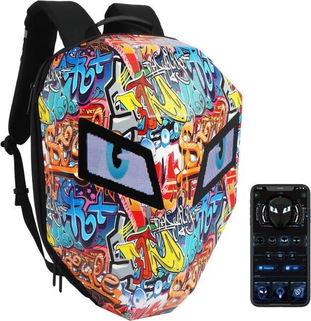 Bolso ojos Led grafitty