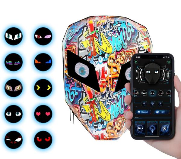 Bolso ojos Led grafitty - Imagen 2