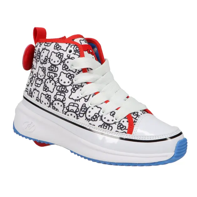 TENNI PATINES KITTY ALTA MOÑO ROJO