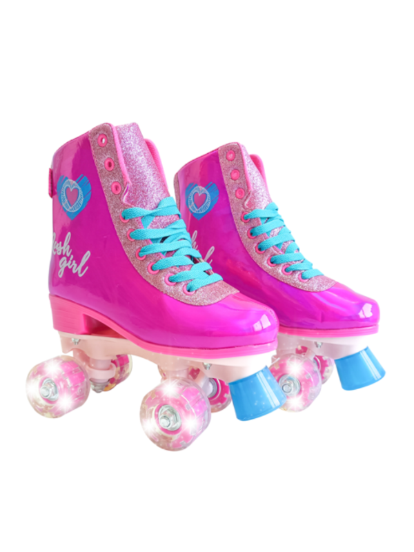 PATIN LED RUSHGIRL-FUCSIA CON LUZ LED