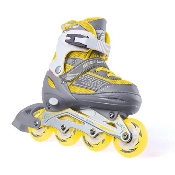 PATINES EN LINEA ( AMARILLO/GRIS)