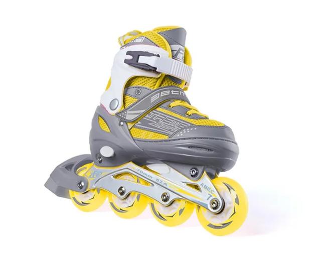 PATINES EN LINEA ( AMARILLO/GRIS)