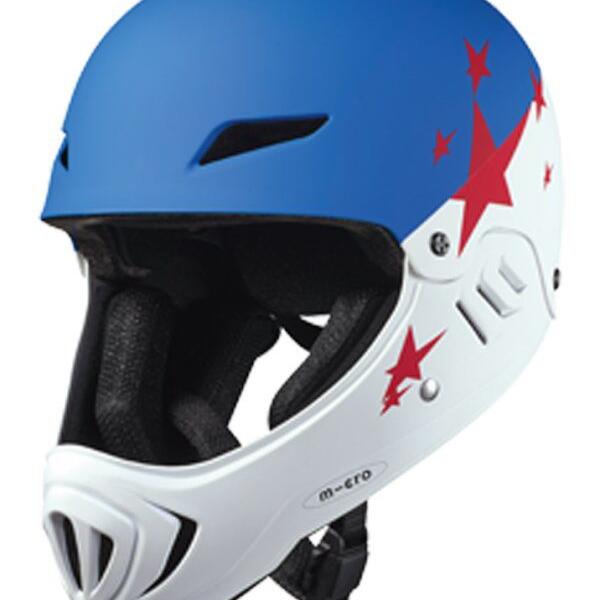 Micro Casco Racing Micro Blanco/Azul M
