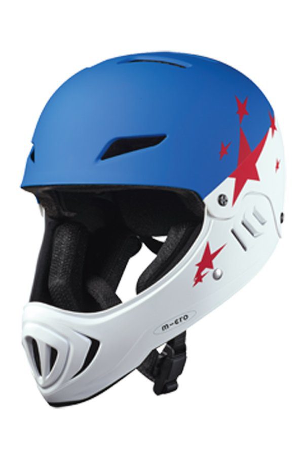 Micro Casco Racing Micro Blanco/Azul M