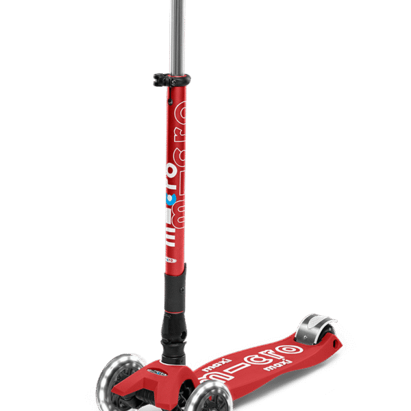 Micro Maxi DELUXE PLEGABLE LED- Rojo
