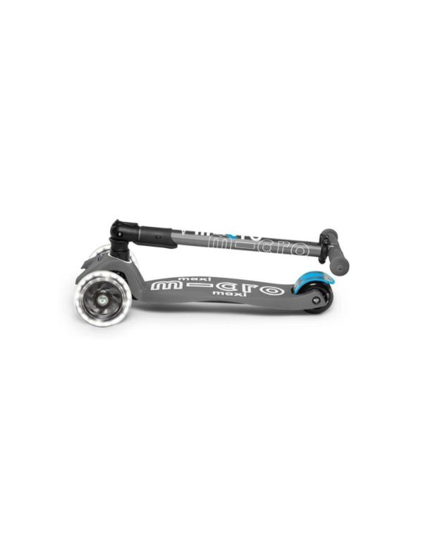 Micro Scooter Maxi Deluxe LED PLEGABLE-Gris - Imagen 2