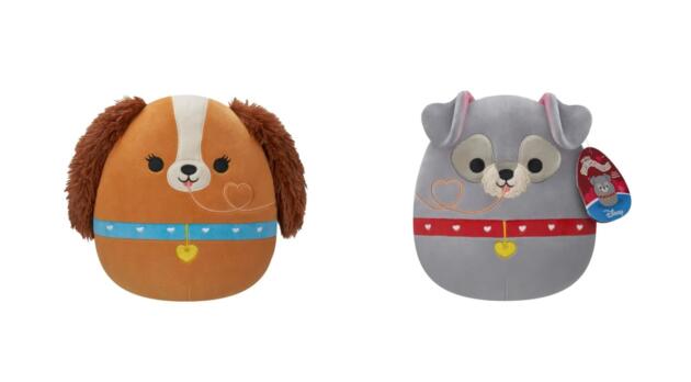 Squishmallows-Disney-La Dama y el Vagabundo