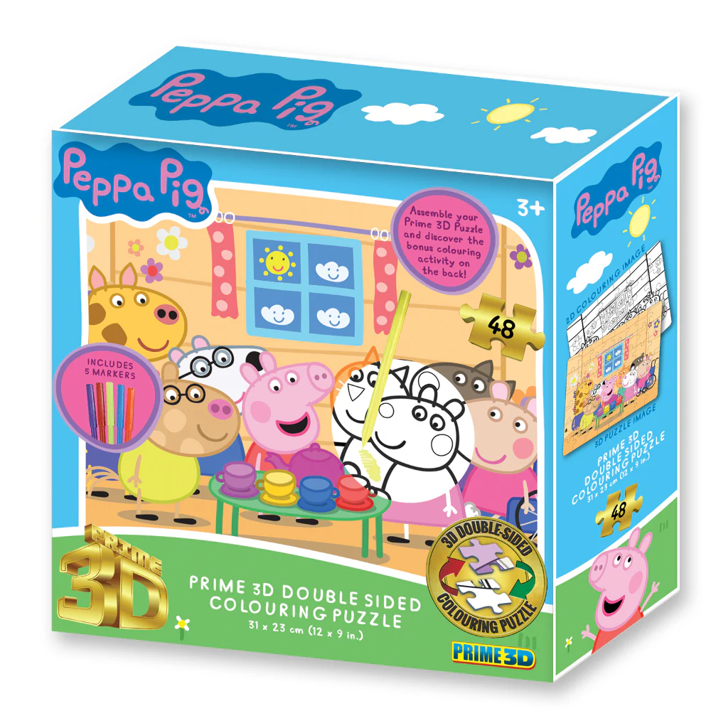 Rompecabezas3D Y Coloreable- (Peppa pig)