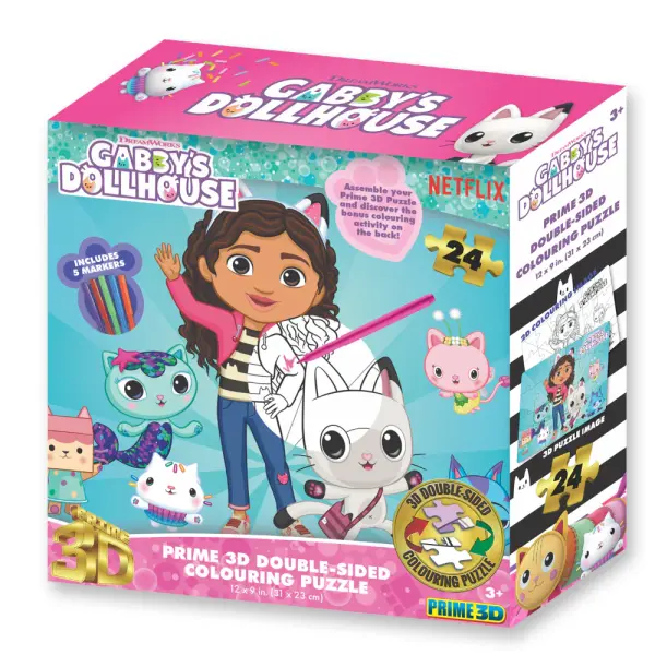 Rompecabezas3D Y Coloreable -(Gabby's Dollhouse)