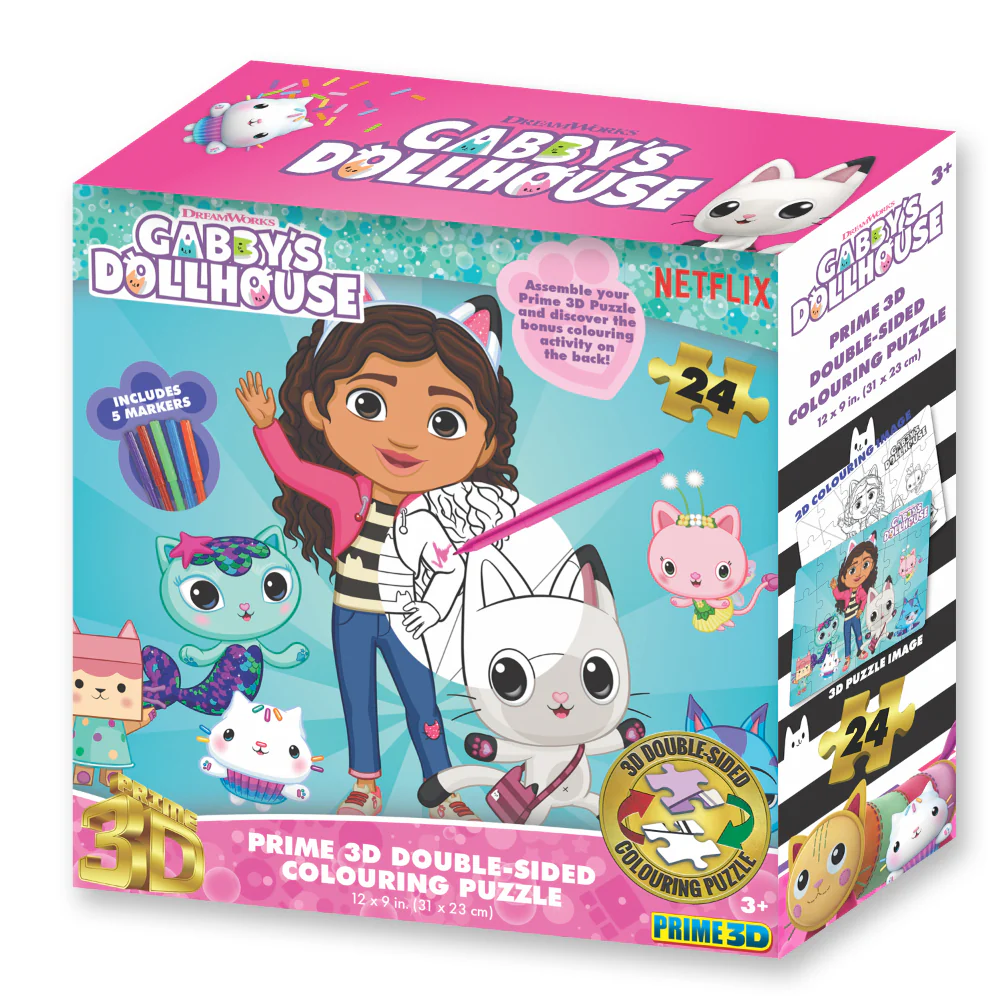 Rompecabezas3D Y Coloreable -(Gabby's Dollhouse)