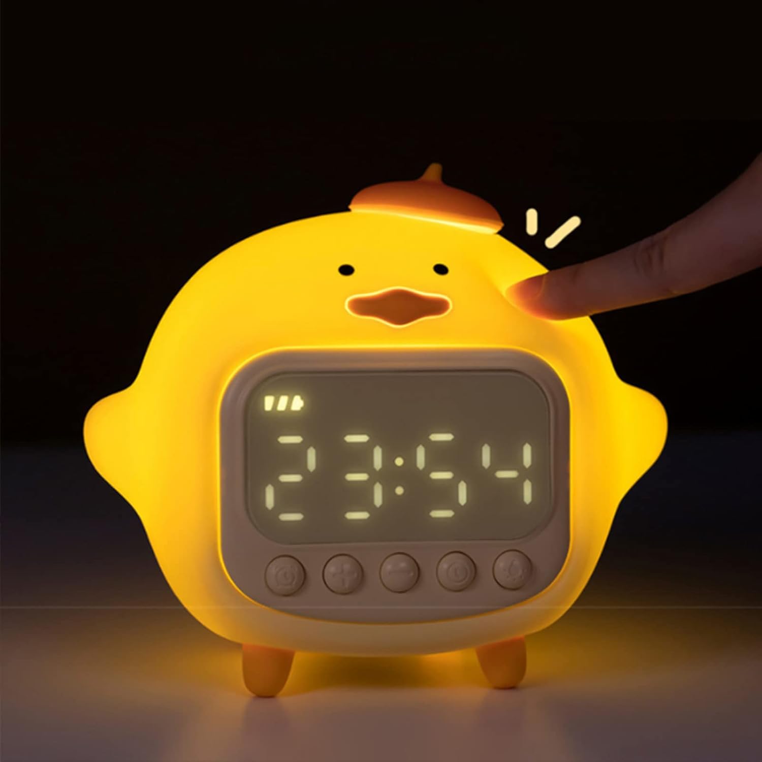 Lampara y Despertador Pato
