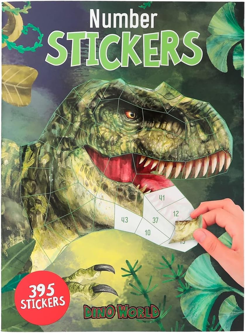 Dino World - Number Stickers