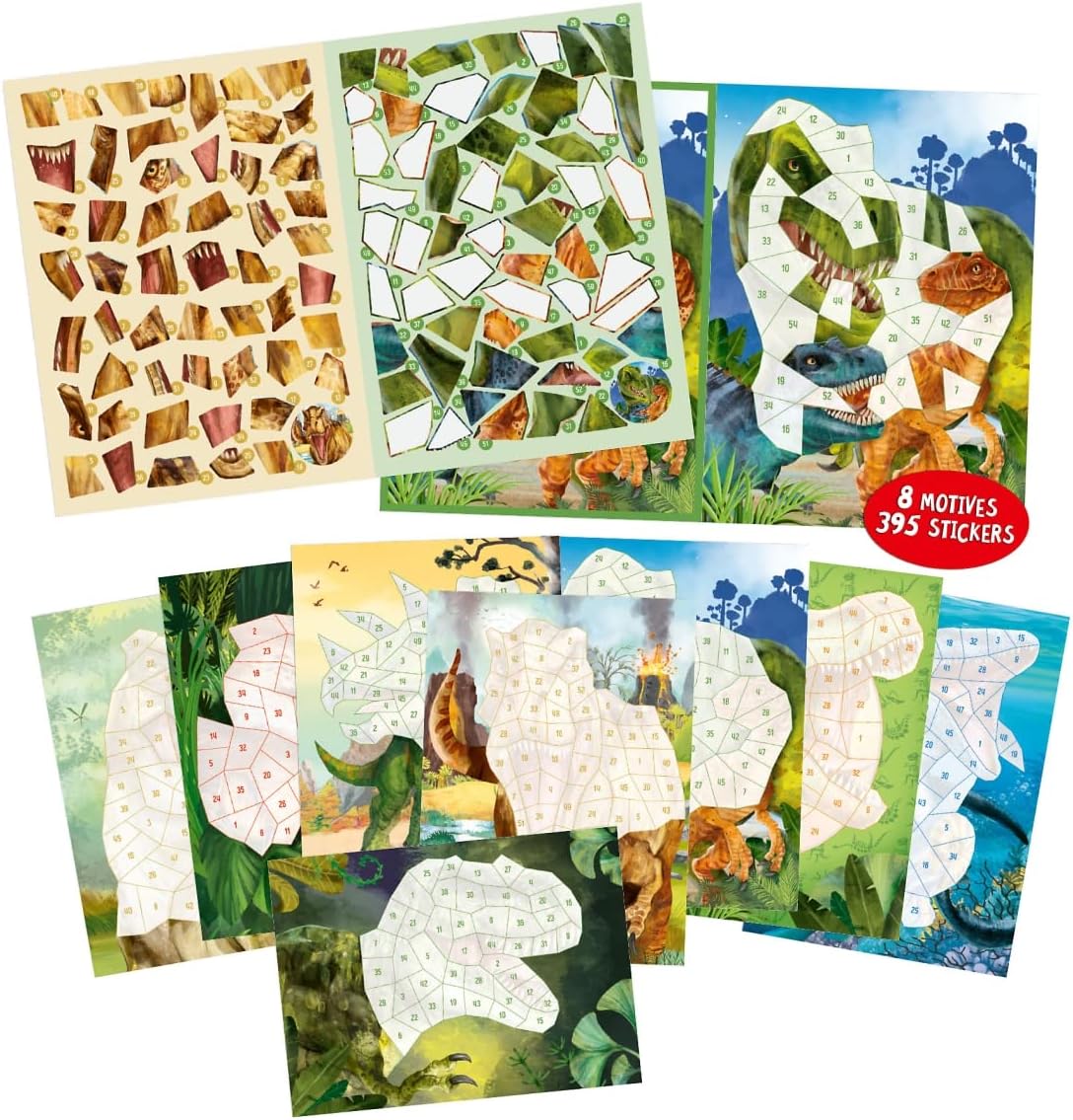 Dino World - Number Stickers - Imagen 2