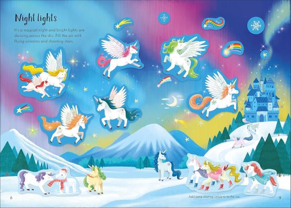 Usborne-Sparkly Unicorns (Sticker Book) - Imagen 2
